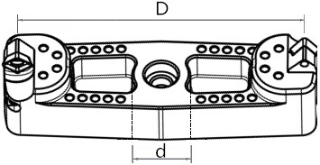 Disque à haute brillance Shell Milling Cutter de coupeur de fraisage de visage de bord de type deux de pont de Se