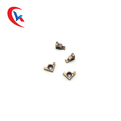 Carbure cuboïde de forme de GER200-100BR cannelant des insertions pour des machines de commande numérique par ordinateur