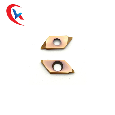 Insertions de rotation de revêtement en bronze de carbure de tungstène de lame de carbure du coupeur TTPS60FR4B de fil de HRA 91,8
