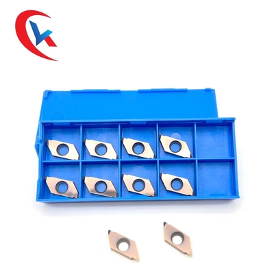 Insertions de rotation de revêtement en bronze de carbure de tungstène de lame de carbure du coupeur TTPS60FR4B de fil de HRA 91,8