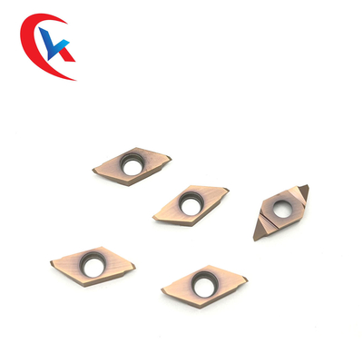 Le carbure de tungstène de rotation du coupeur TKFT12RB6000 de fil insère le revêtement en bronze HRA 91,8