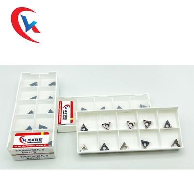 Insertions de carbure de tungstène d'angle de tranchant de TPGH090202L-S 60° pour l'usinage