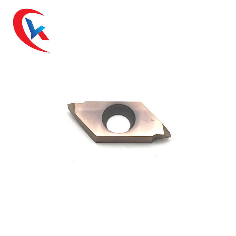 Insertions de rotation de revêtement en bronze de carbure de tungstène de lame de carbure du coupeur TTPS60FR4B de fil de HRA 91,8